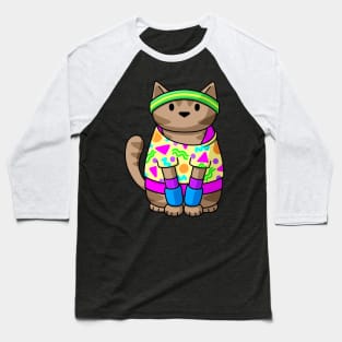 Fitness Cat Baseball T-Shirt